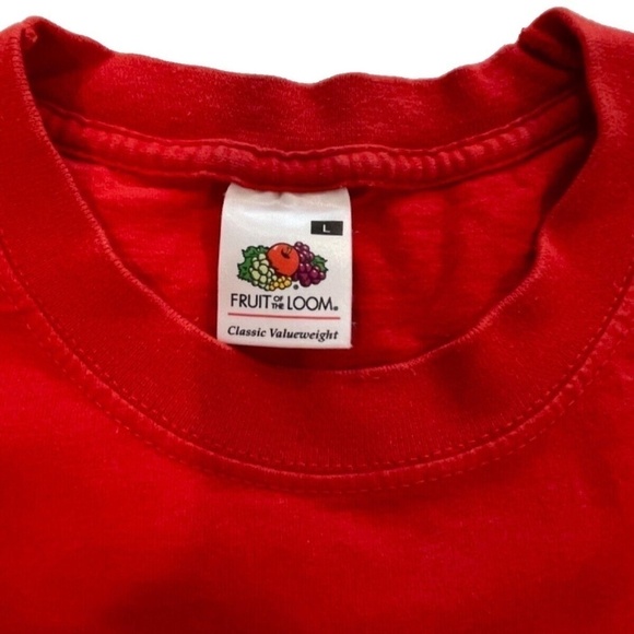 Vintage Carrera Eyewear Mens T-shirt Short Sleeve, Red, Size L - Picture 7 of 8